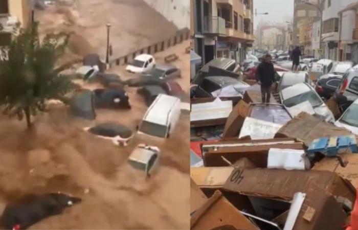 Inundaciones en España: nueva vigilancia roja al norte de Valencia, “Viaja sólo si es necesario”