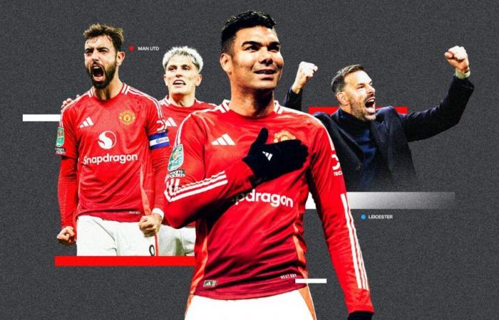 Calificaciones de jugadores de Man Utd vs Leicester City: ¡la noche de Van Nistelrooy para recordar! Los Diablos Rojos de Ruud se desenfrenan mientras Casemiro retrocede en el tiempo y Bruno Fernandes encuentra forma goleadora en el choque de la Copa Carabao