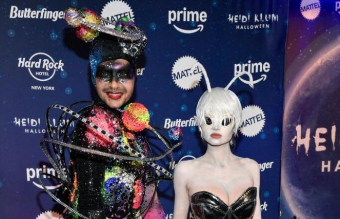 Así luce Bill Kaulitz en la fiesta de Halloween de Heidi