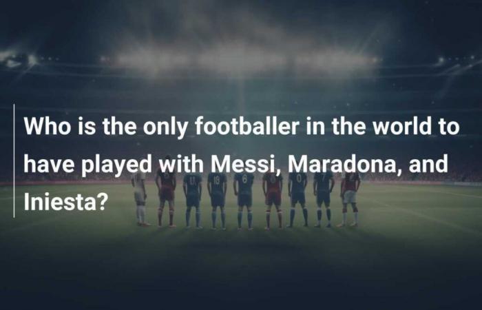 ¿Quién es el único futbolista del mundo que ha jugado con Messi, Maradona e Iniesta?