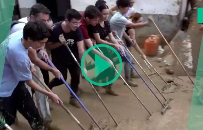 Miles de voluntarios de la Comunidad Valenciana acuden a ayudar de forma espontánea.