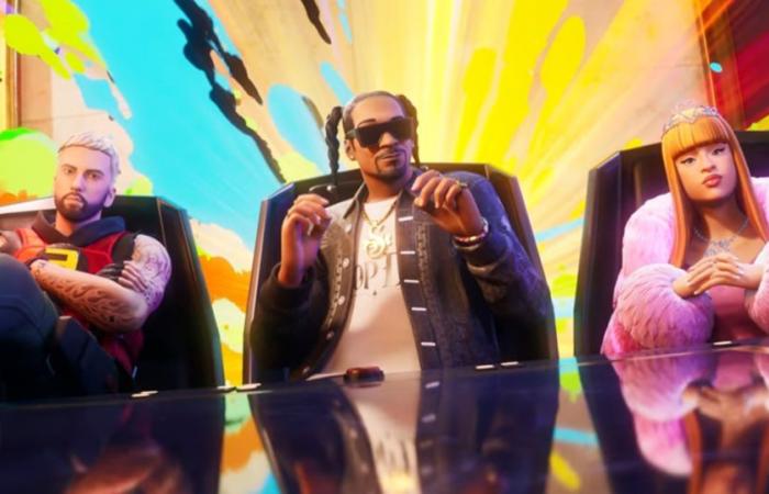 Más de 10 millones de jugadores de Fortnite ven el concierto principal de Snoop Dogg y Ice Spice transmitido en vivo desde Times Square