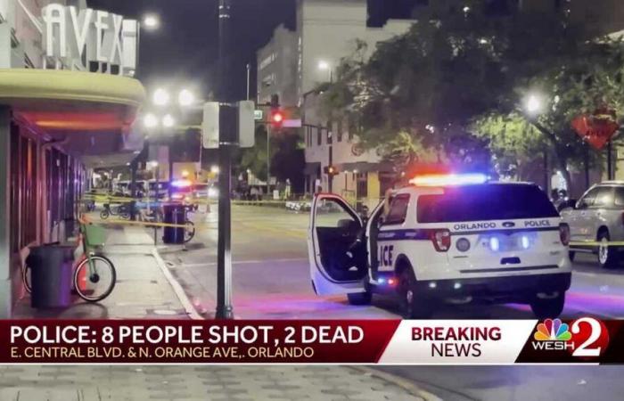 Dos muertos y seis heridos tras tiroteo en el centro de Orlando