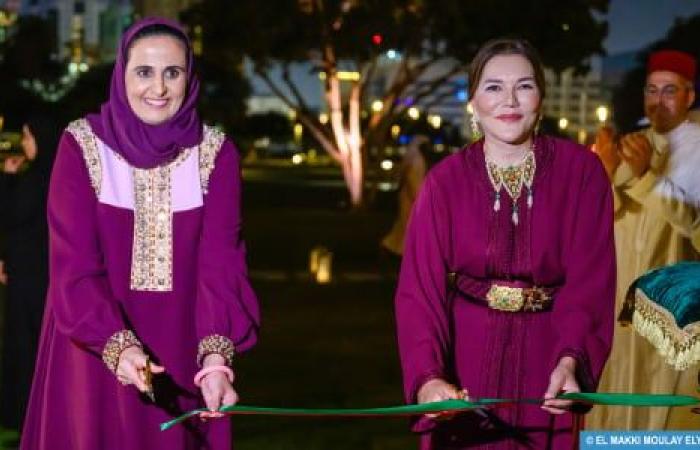 Año Cultural Qatar-Marruecos 2024: SAR la Princesa Lalla Hasnaa, acompañada por SE la Jequesa Al Mayassa Bint Hamad Al-Thani, inaugura el pabellón marroquí “Dar Al Maghreb” en Doha