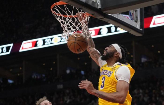 Puntuación final entre Lakers y Raptors: una sólida primera mitad allana el camino para la victoria de Los Ángeles