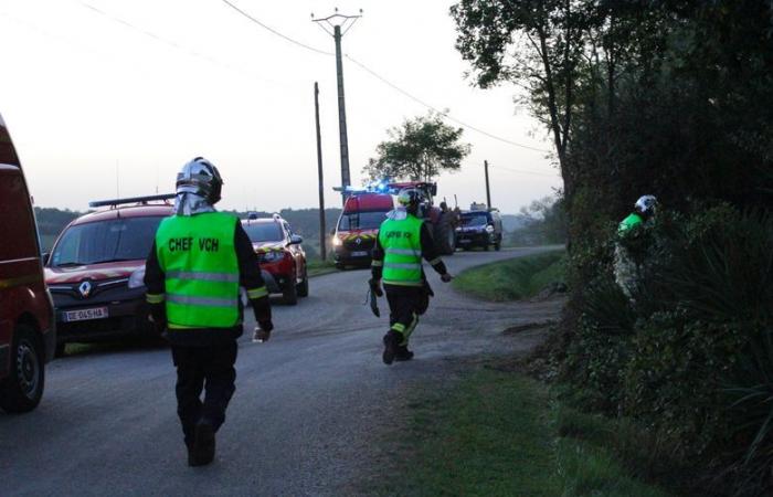 Se produce un gran incendio en una granja del Gers y se movilizaron unos cuarenta bomberos