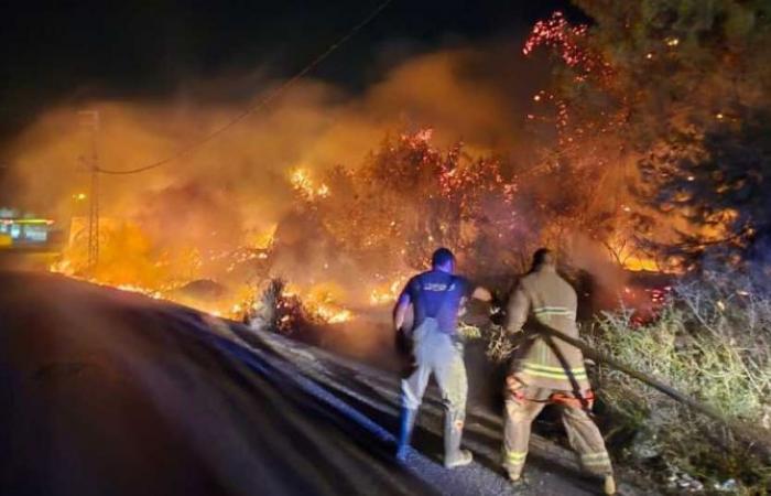 Controlado el incendio en el bosque de Roumieh