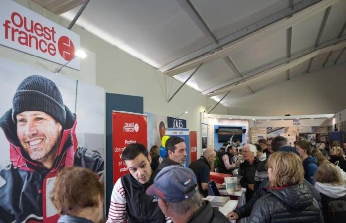 Vendée Globe 2024. El stand de Ouest-France recibe a los visitantes del pueblo