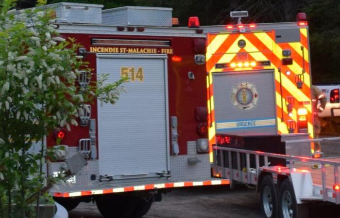 Incendio sospechoso en Saint-Malachie: el autor supuestamente se prendió fuego en el lugar