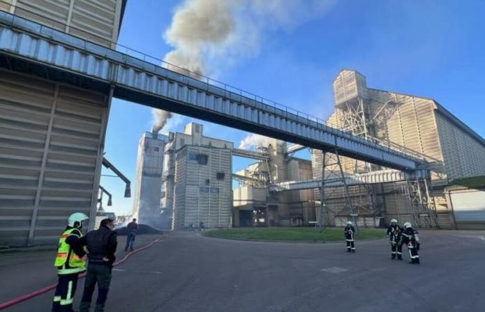 Venarey-Les Laumes. Se produce un incendio en el secador de cereales de Dijon