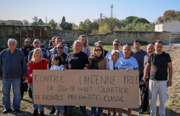 En Sorgues, la antena Free bloquea las olas alrededor del castillo de Brantes