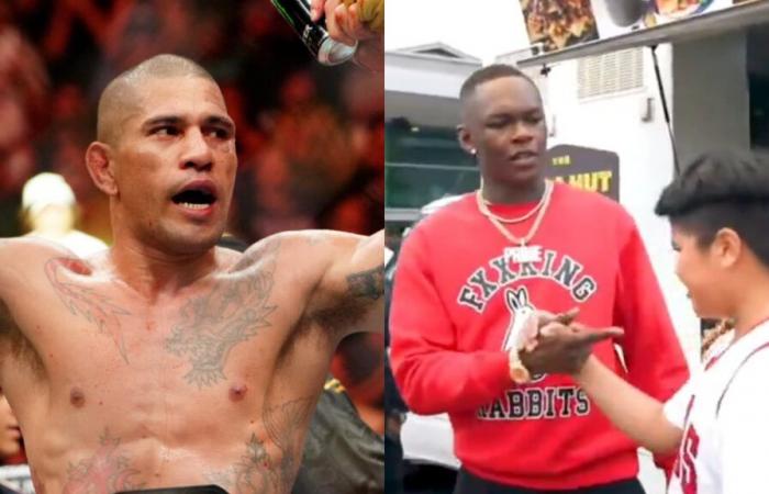 Un fan ataca a Alex Pereira, Israel Adesanya lo corrige