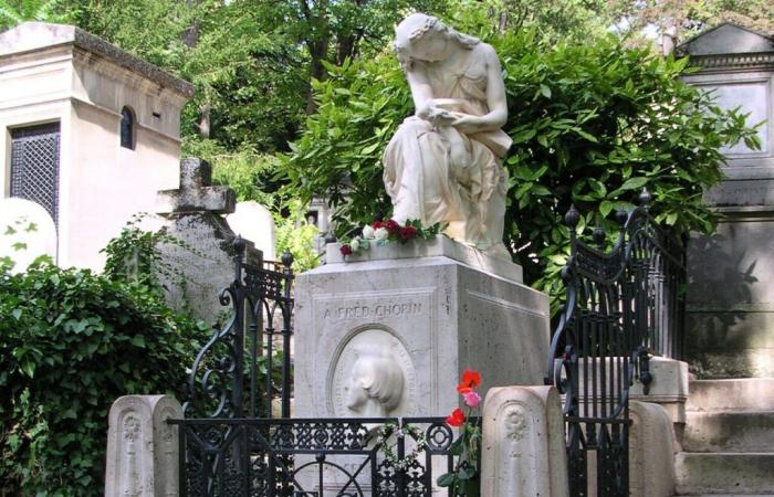 Este famoso compositor está enterrado en el cementerio Père-Lachaise de París pero su corazón está lejos de aquí