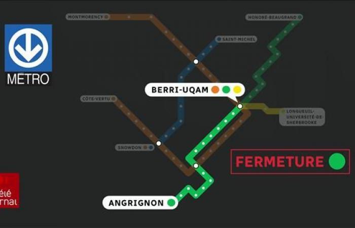 La línea verde del metro de Montreal paralizada parcialmente; el REM ha reanudado su servicio