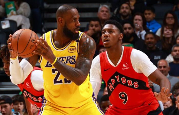 LeBron y Lakers evitan la remontada de los Raptors y rompen una racha de dos derrotas