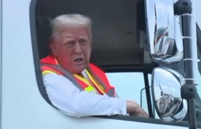 Vestido de recolector de basura, Donald Trump defiende a sus seguidores