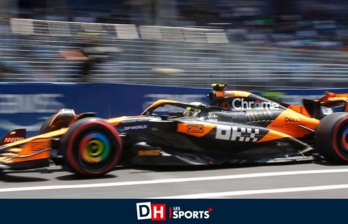 Gran Premio de Brasil: Norris en el último minuto durante la única sesión libre