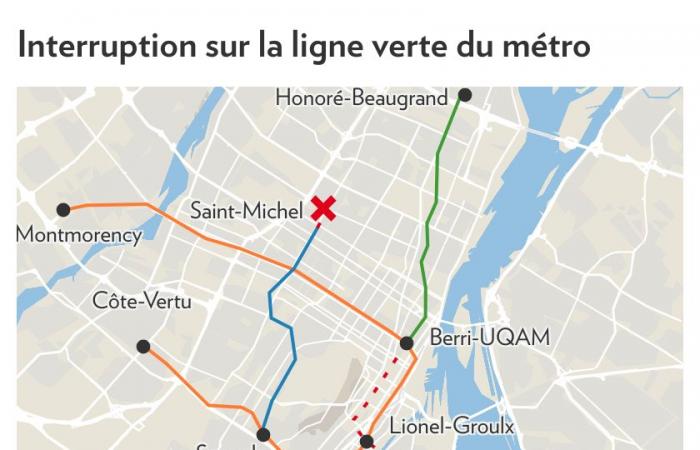 Metro de Montreal | Parte de la línea verde está parada al menos hasta el sábado por la mañana