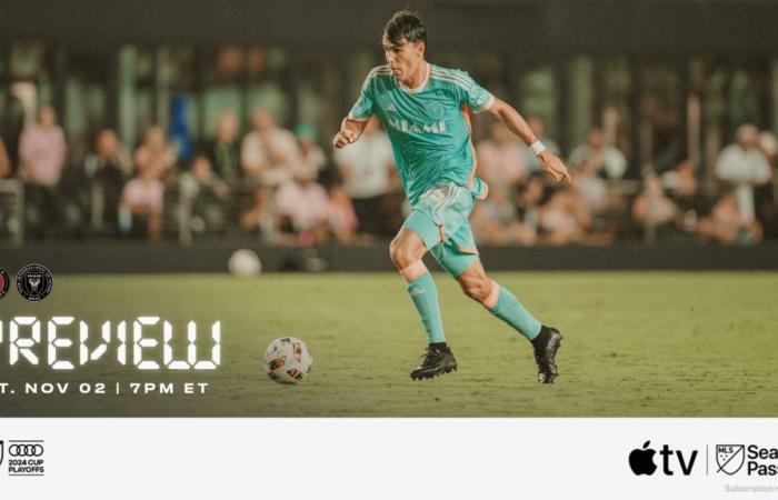 VISTA PREVIA DEL PARTIDO: Inter Miami CF visitará al Atlanta United para el segundo partido de la serie al mejor de 3 de la primera ronda de los playoffs de la Copa MLS Audi 2024