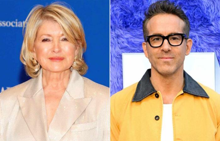 Ryan Reynolds aplaude a Martha Stewart diciendo que “no es tan divertido”