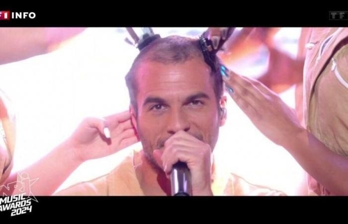 VÍDEO – NRJ Music Awards 2024: Amir se afeita la cabeza en directo en el escenario del Palais des Festivals