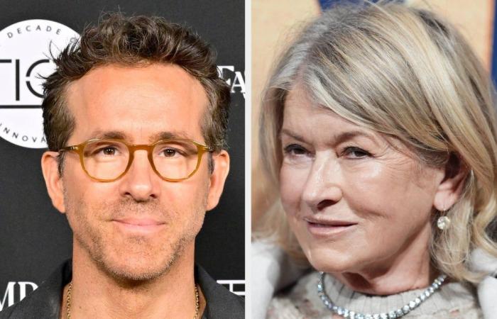 Ryan Reynolds responde a los comentarios de Martha Stewart