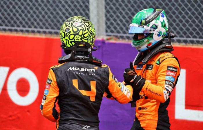 Lando Norris fuerza la mano de Oscar Piastri