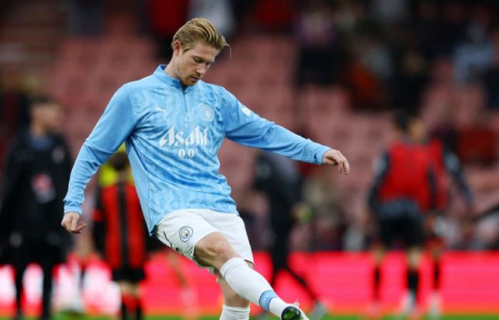 El Manchester City con Kevin De Bruyne de nuevo en el banquillo y Jeremy Doku, que entró a 5 minutos del final, sorprendió en Bournemouth (2-1, vídeos)