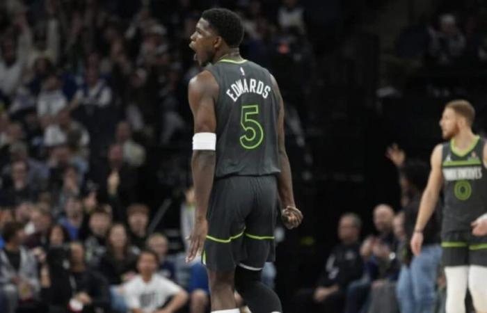 NBA: El flotador de Anthony Edwards inspira a los Timberwolves a remontar la victoria contra los Nuggets