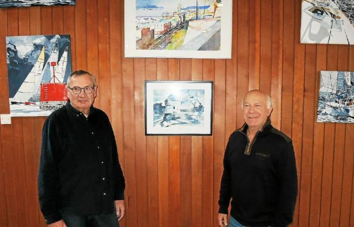 Estos dos amigos pintores exponen “Brest y el mar” en el albergue juvenil