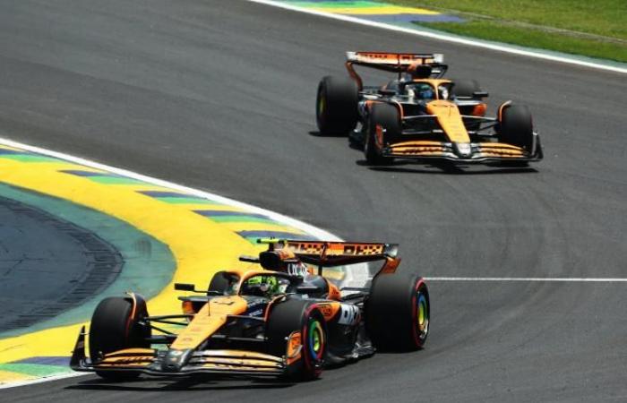 Lando Norris gana el sprint del GP de Brasil gracias a instrucciones y le quita dos puntos a Max Verstappen