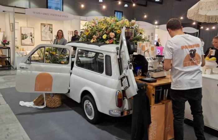 En la Feria de Bodas, los vestidos de princesa se codean con los “camiones de cócteles”