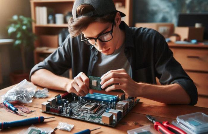 “¡La gente es estúpida!” »: este jugador montó su PC con tornillos para madera, el técnico quedó sorprendido por su hazaña