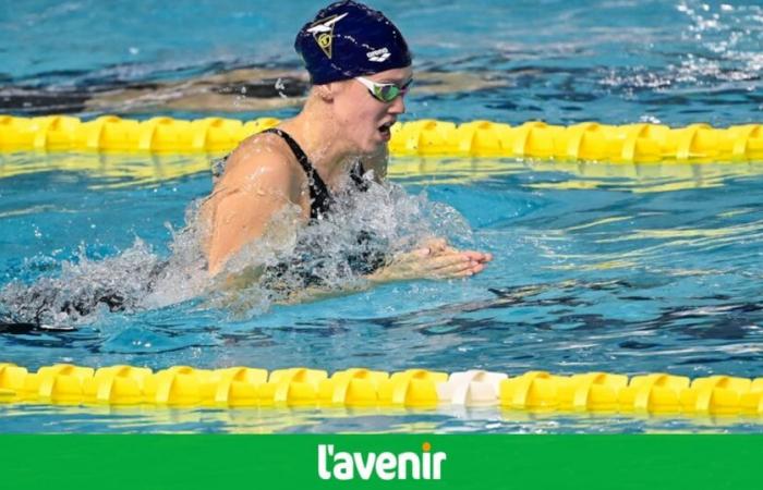 Florine Gaspard bate dos veces el récord belga de 50 m estilo libre en pocas horas