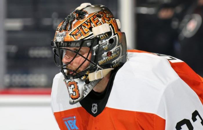 Flyers: Lesionado, Ersson abandona el partido contra los Bruins