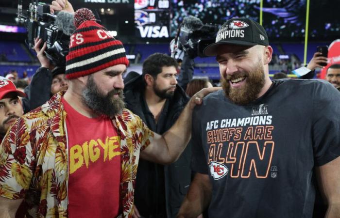 Jason Kelce parece romper el teléfono de un hombre que usó un insulto gay para describir a su hermano Travis y Taylor Swift