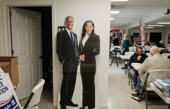 Kamala Harris a la voluminosa sombra de Joe Biden