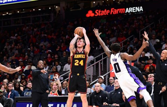 Los Hawks contraatacan pero aun así sucumben ante los Kings, 123-115