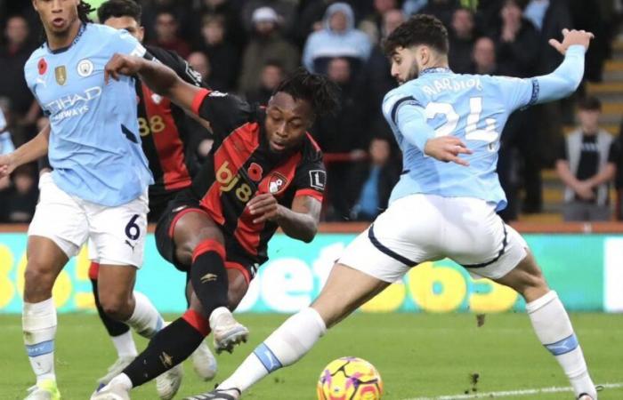 El AFC Bournemouth venció 2-1 al Manchester City en la Premier League