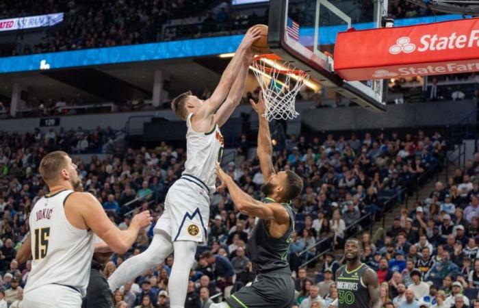 NBA: choque, falta técnica y última defensa perfecta sobre Nikola Jokic, el divertido partido de Rudy Gobert