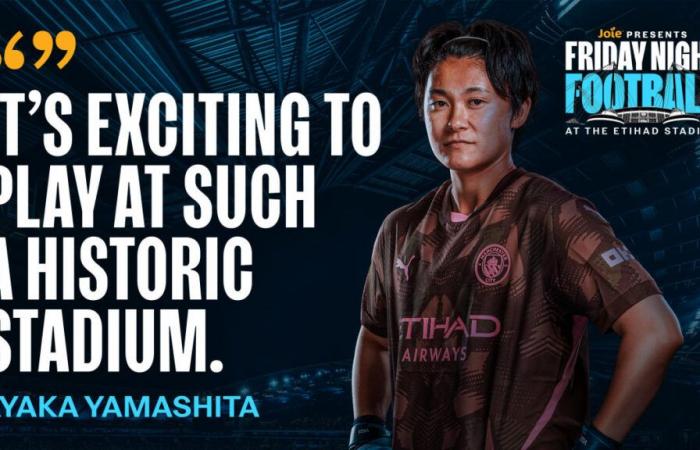 Yamashita disfruta de la oportunidad de jugar en el Etihad