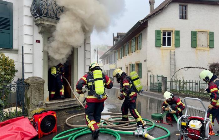 Jura-Nord Vaudois: Un gran incendio controlado en el corazón de Concise