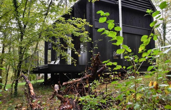 Video. Descubriendo, en Périgord, una sorprendente casa de madera negra