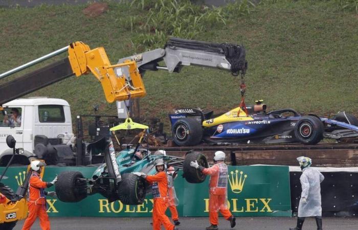 F1. Lluvia, coches destrozados… ¿Era realmente necesario mantener la clasificación para el GP de Brasil?