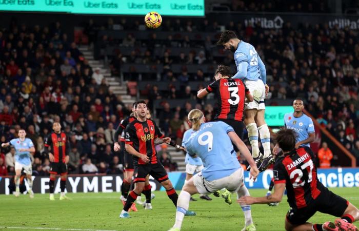 Bournemouth pone fin a la racha invicta de 32 partidos del Manchester City