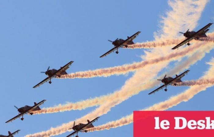 La patrulla acrobática Marcha Verde cierra la séptima edición del Salón Aeronáutico de Marrakech