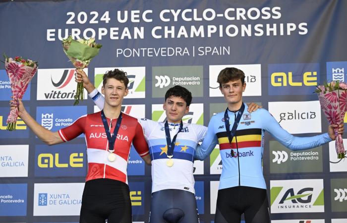 Campeonato de Europa de ciclocross 2024: impresionantes solos de Agostinacchio para el título junior, bronce para Vanden Eynde