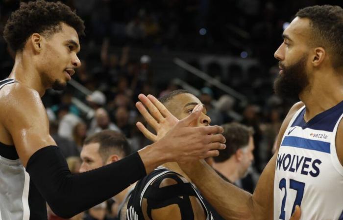 NBA: Un duelo contra Gobert en beneficio de Wemby durante el San Antonio-Minnesota (113-103)