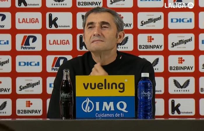 Valverde valora el punto y habla de Djaló, Guruzeta, Jauregizar e Iñaki Williams