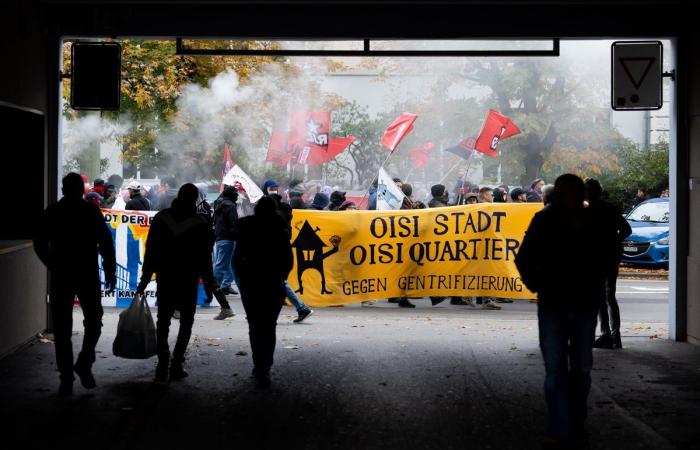 Manifestación en Winterthur: varios centenares de personas protestaron contra la escasez de viviendas